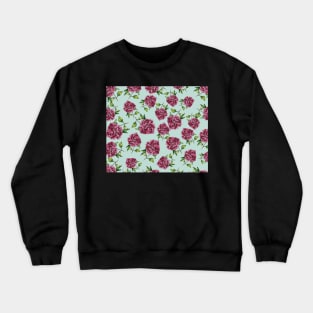 Watercolour Hydrangea Surface Pattern Design Crewneck Sweatshirt
